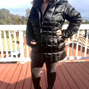 Land’s End Long Winter Maxi Coat w/ Fur Hood